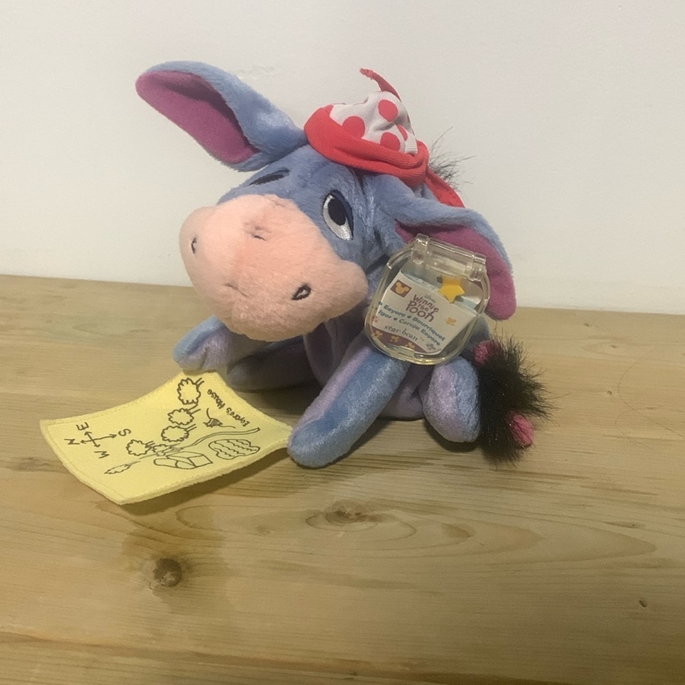 NWT Star Bean Mattel Fortune Findin' Eyeore Mini Plush Stuffed Animal
